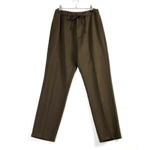 CMMN SWDN Stan Tapered Pants Italian Virgin Wool Blend Brown Mens 46 Small